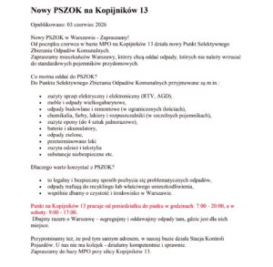 Nowy PSZOK na ul. Kopijników 13 – gdzie oddać nietypowe odpady?